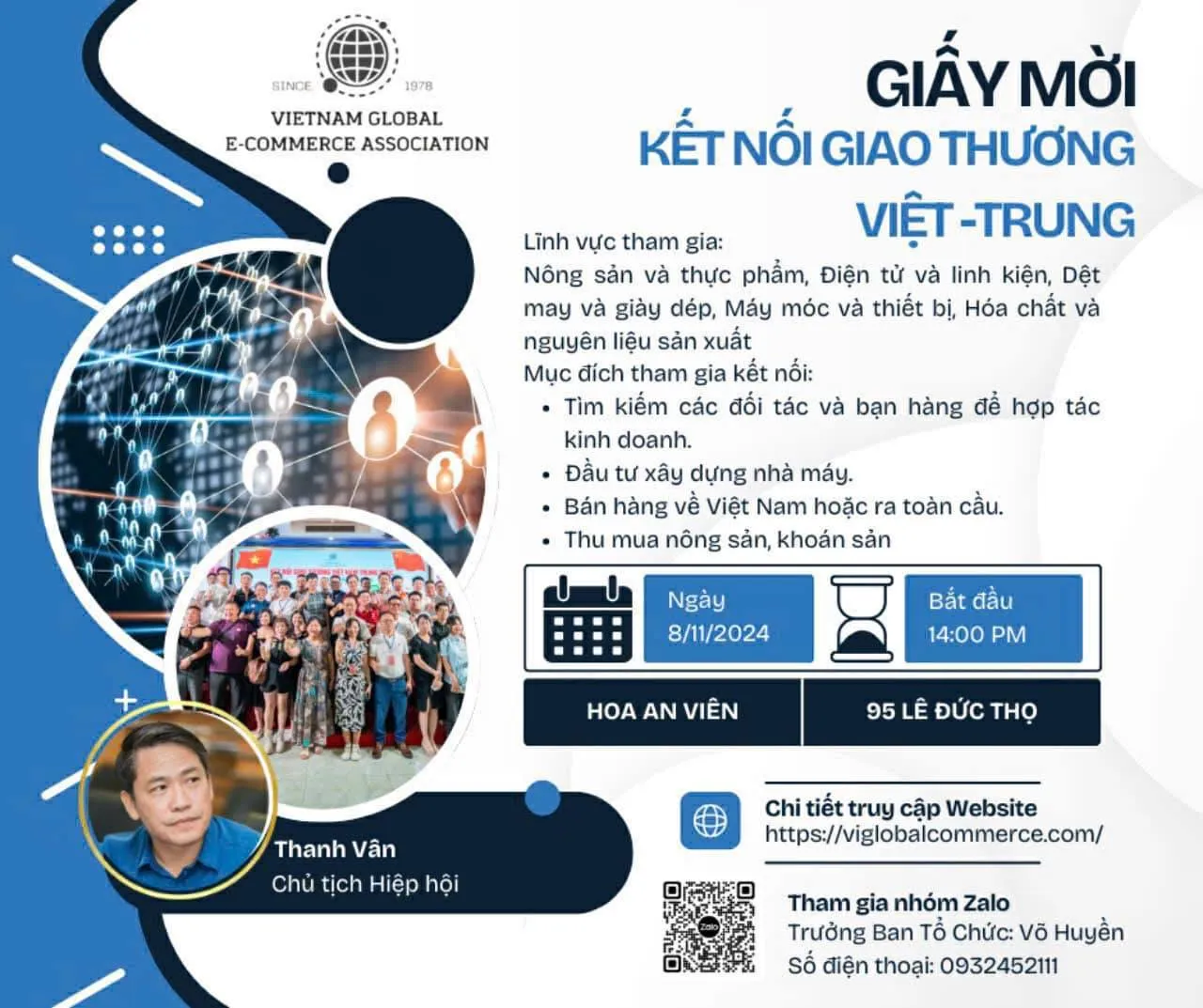 Giấy Mời Sâm Ngọc Linh Nghị Gia Tham Gia Sự Kiện Kết Nối Giao Thương Việt - Trung 2024
